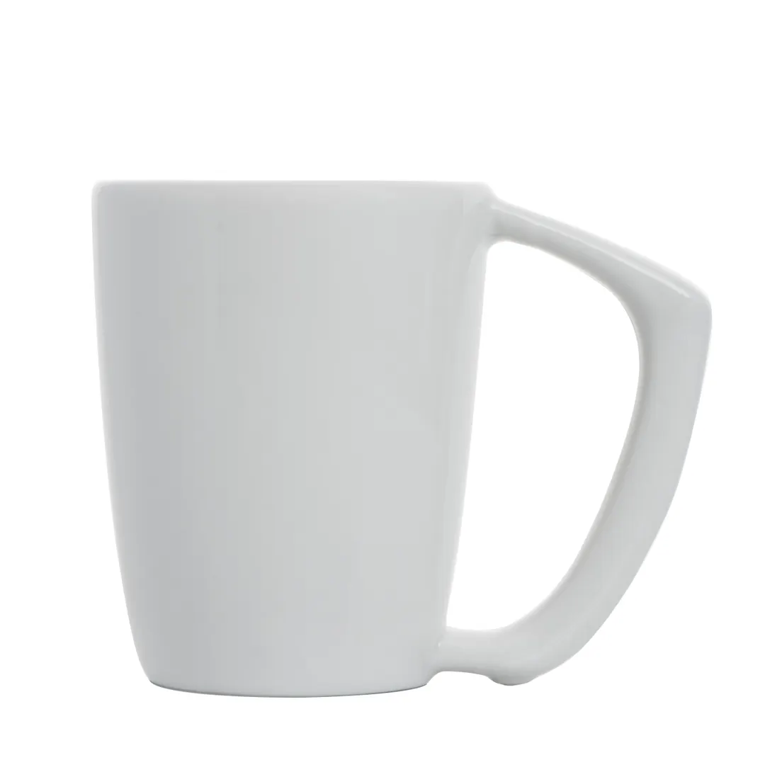 Libbey 109657 China Mug – 8‑Oz White Porcelain, 3" Dia. x 3‑3/4" H, Accessible - 24/Case