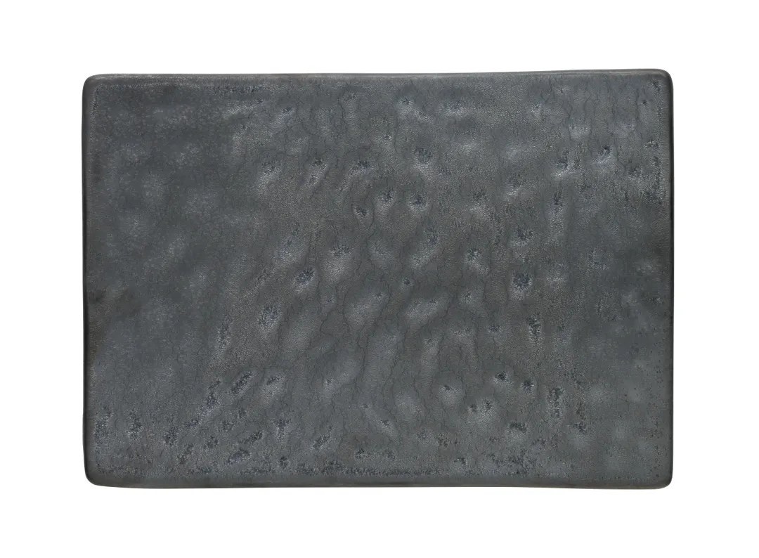 Reserve by Libbey 109697 - Stoneware Platter, 9 3/8" x 6 3/8" x 3/4", Ignea, 12/Case