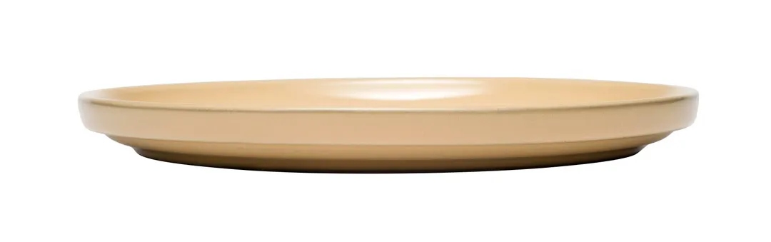 Libbey 109756 - 9" Round Terracotta Tan Stacking China Plate, Ceramic, 9" Dia x 7/8" H - 12/Case