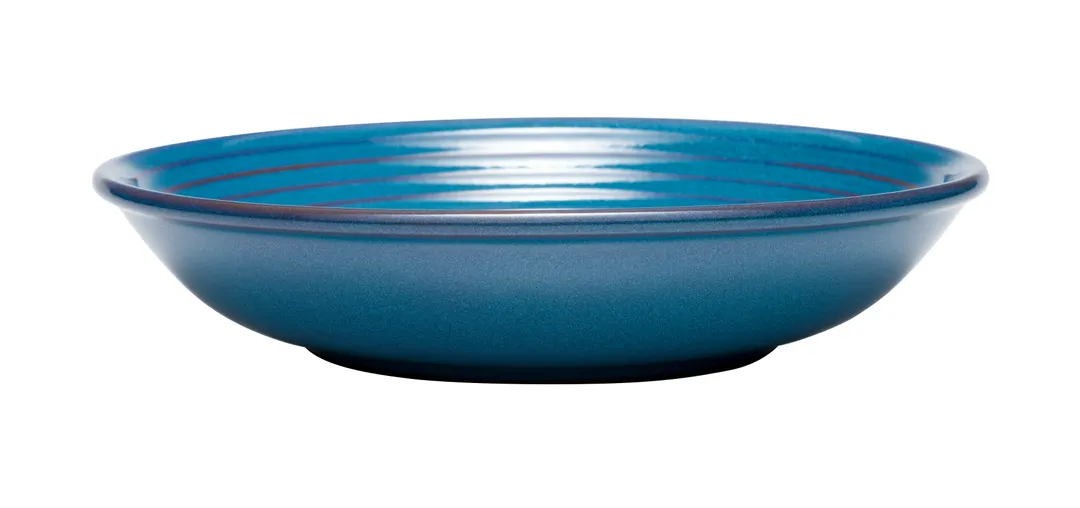 Libbey 109763 Deep Coupe Bowl – 36 oz (9" Dia × 2" H) Round Ceramic Blue Canyonlands - 12/Case