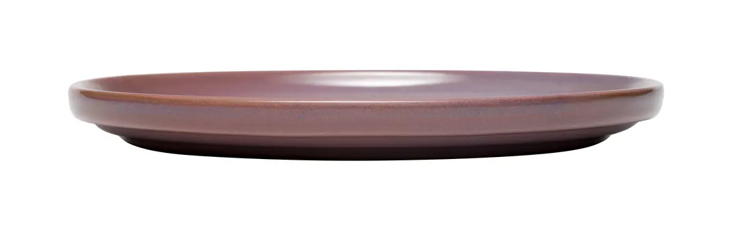Libbey 109776 - 9" Round Terracotta Mauve Plate, 9" Dia x 7/8" H, Ceramic, Stackable, - 12/Case