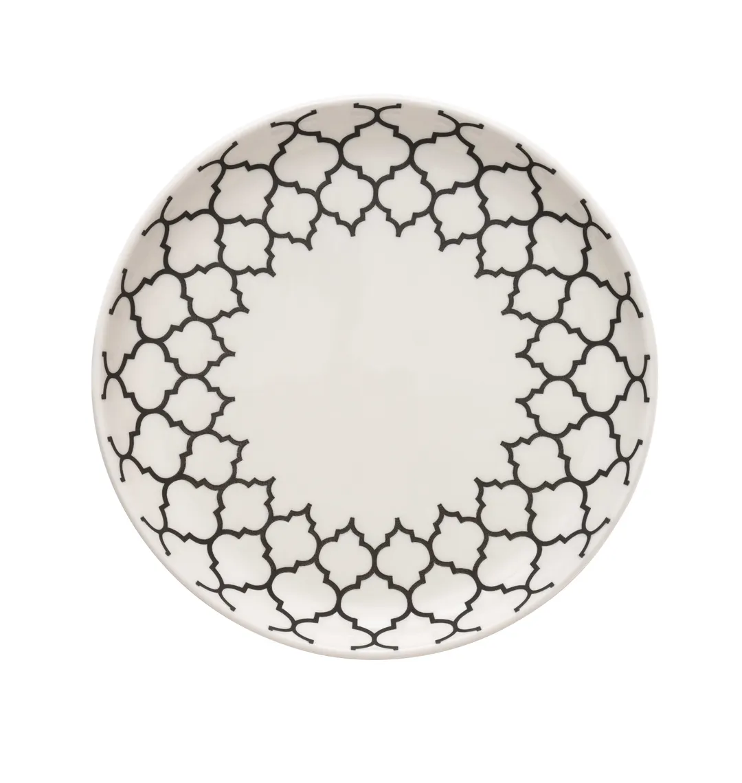 Libbey 109987 Samira White China Plate, 6½" Round Dinnerware, Stacking Design - 24/Case
