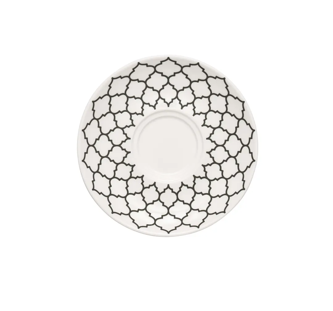 Libbey 109989 Samira White China Saucer, Round 5.5" Diameter, 7/8" Height - 36/Case