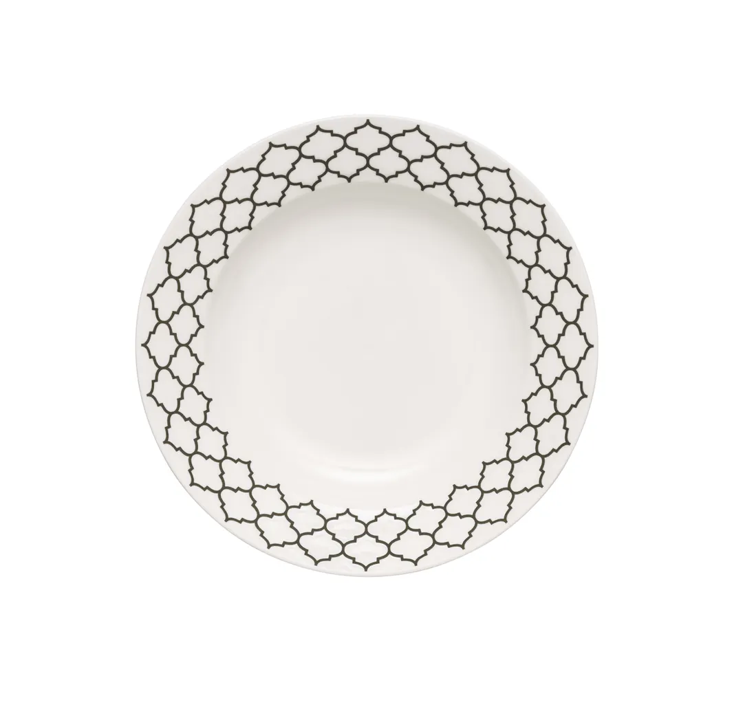 Libbey 109994 Samira White Soup Bowl – 9" Diameter, 10 oz China, Round White Finish - 12/Case
