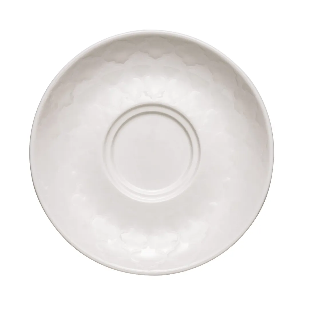 Libbey 110006 - Round White China Saucer 5-3/4" Dia., Height 7/8", Samira Design, Sold per - 36/ Case
