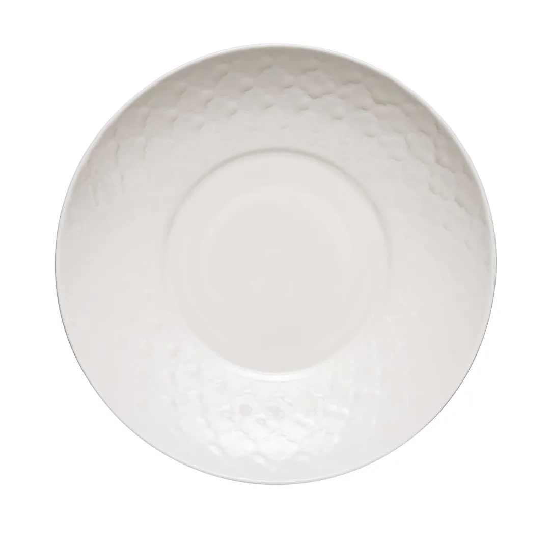 Libbey 110013 - 8‑7/8" Deep Coupe China Plate, Round White, China, 1‑1/2" Rim Height - 12/Case