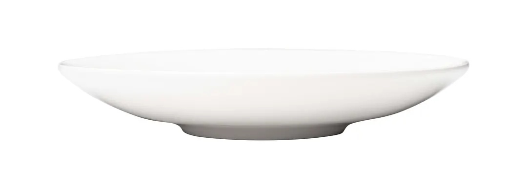 Libbey 110014 - 12" Deep Coupe Plate, White, 12" Diameter, Coupe & Deep Rim, China - 12/Case