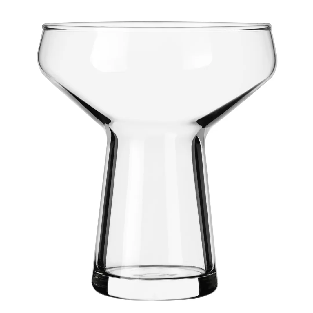Libbey 1102 Symbio Coupe Glass – 14 oz Stemless Clear Glass, Partially Tempered, Safedge Rim –12/Case
