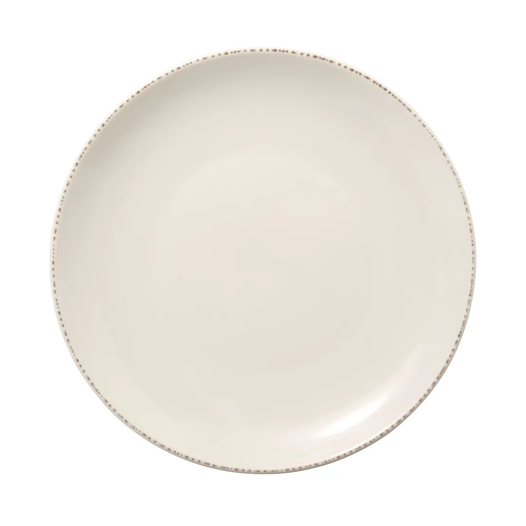Libbey 113155 - 10½" Round Coupe Rim Porcelain Plate, White Farmhouse®, Dishwasher Safe - 12/Case