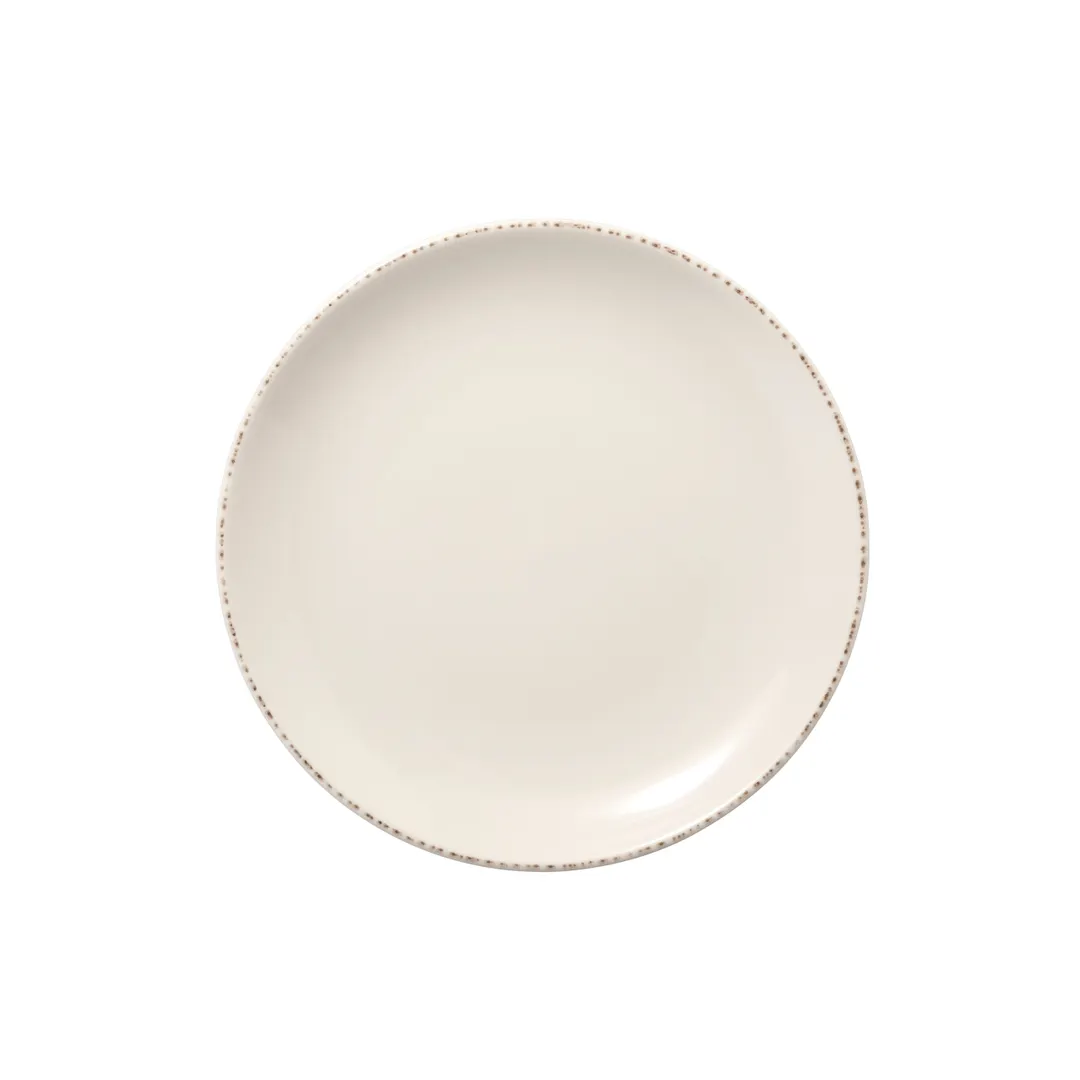 Libbey 113157 - 8¼" Round Plate, White Porcelain, Vitrified, Coupe Rim, Dishwasher Safe - 24/Case