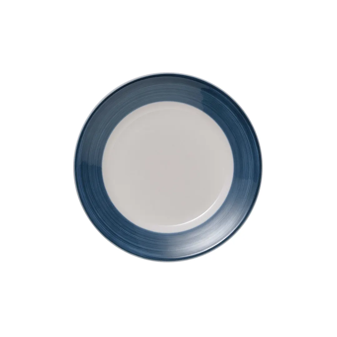 Libbey 113268 - 6¼" Round Porcelain Plate, Blue, 6.25" Dia, Dishwasher Safe - 36/Case