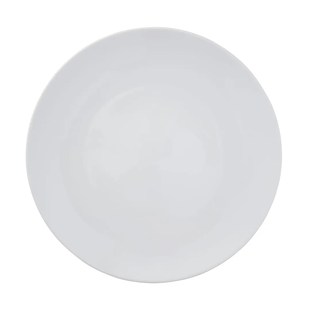 Reserve by Libbey 113346 - 11" Round Coupe Rim Porcelain Dinner Plate, White, 0.8" Height - 12/Case