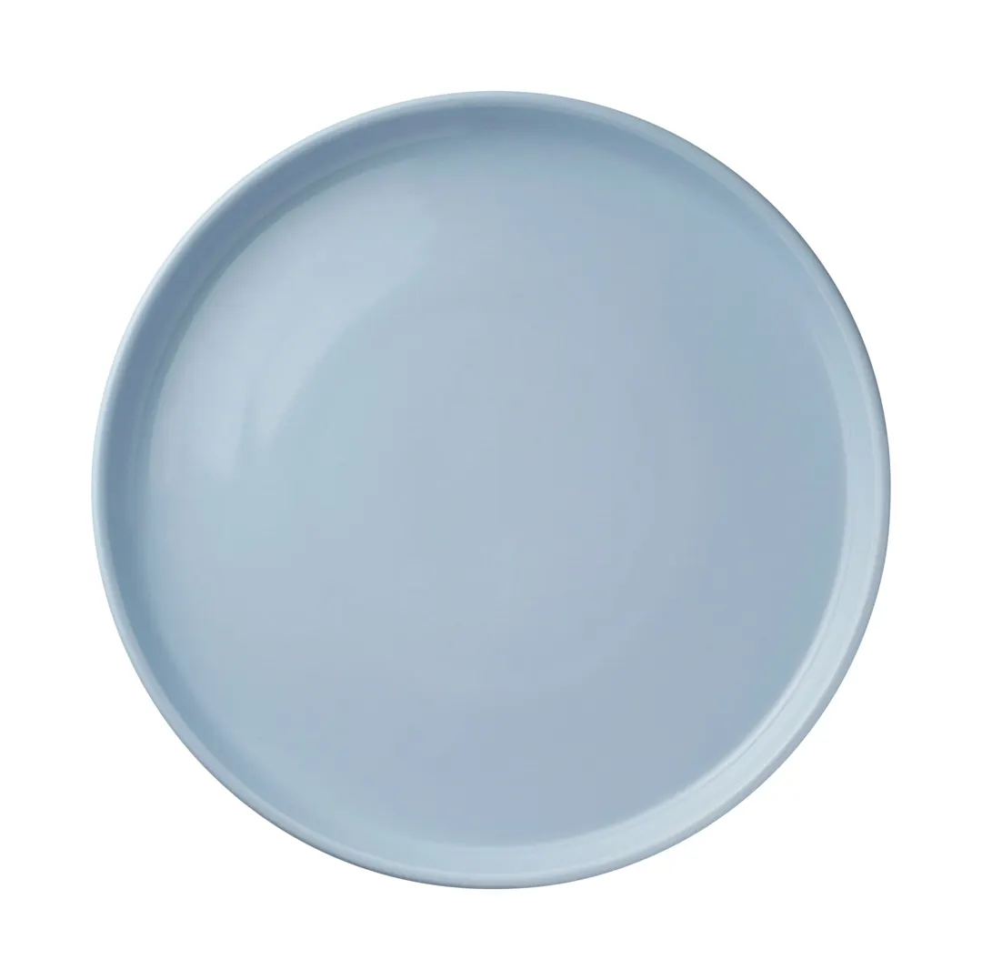 Libbey 113415 - 7.75" Round Porcelain China Plate, Mist Finish, Stackable, 12/Case