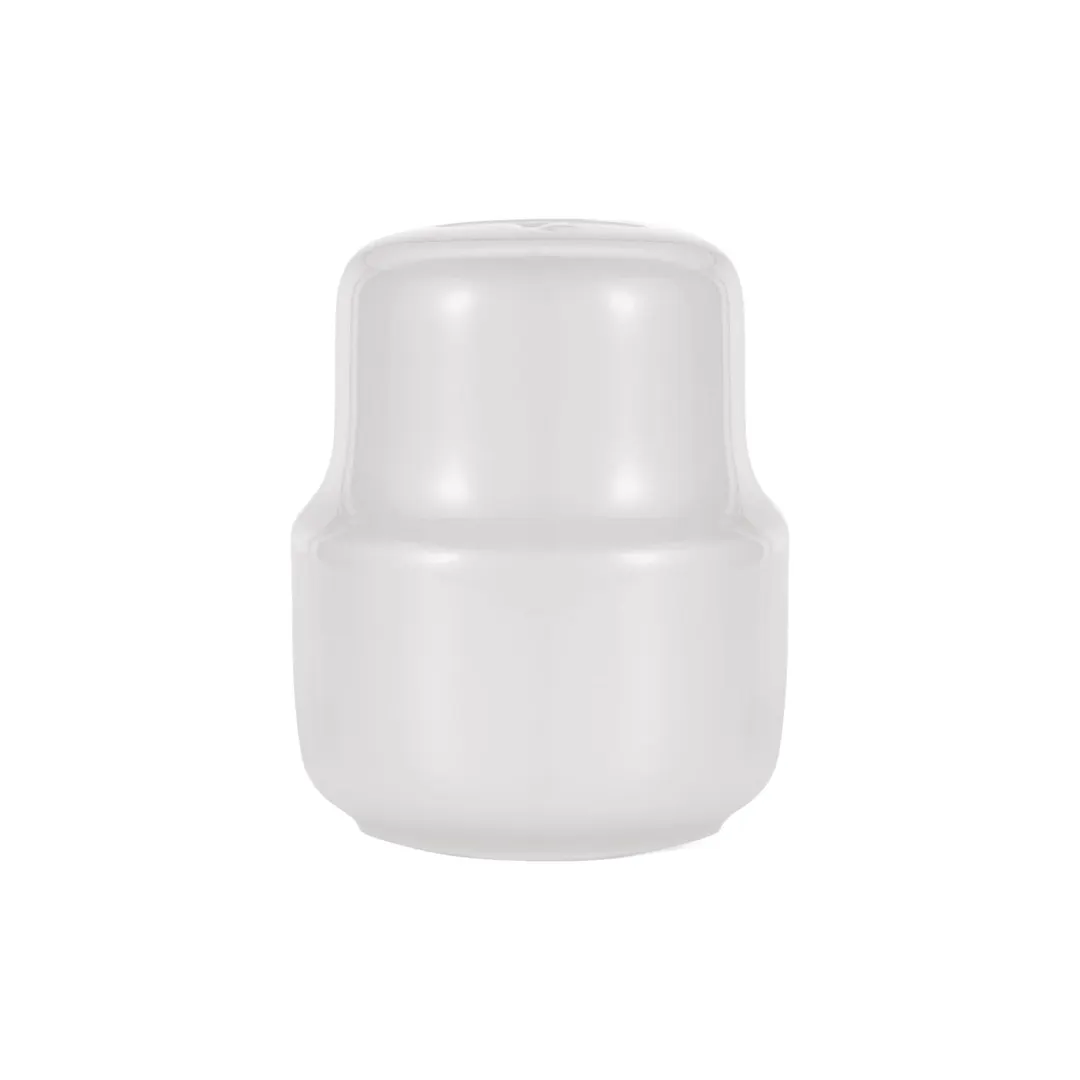 Reserve by Libbey 113597 - Round Porcelain Pepper Shaker 2" x 2.4" H, 2.4 oz, Finish White - 24/Case