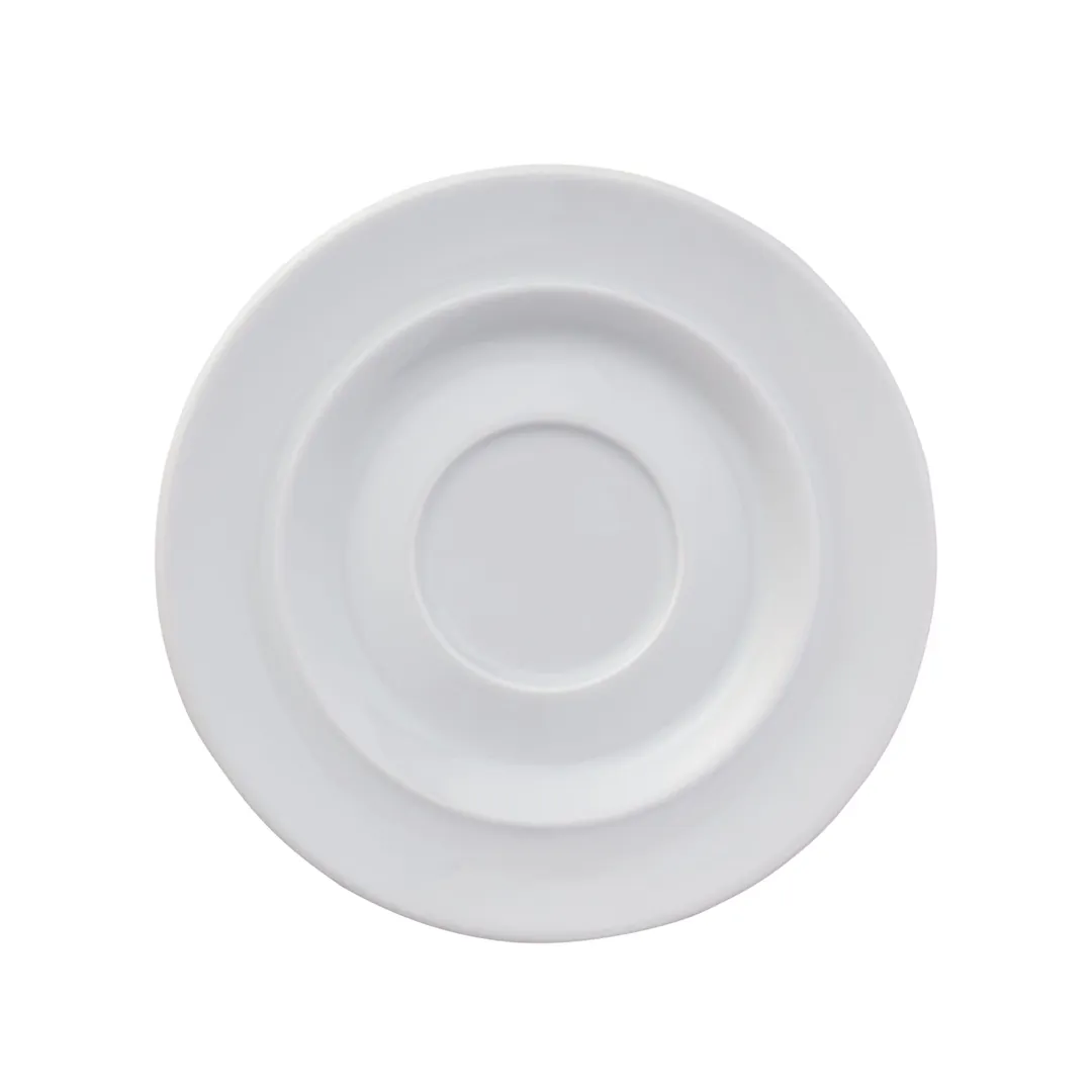 Reserve by Libbey 113602 - Round White Porcelain Saucer 6.25" Dia x 0.75" H, 24/Case