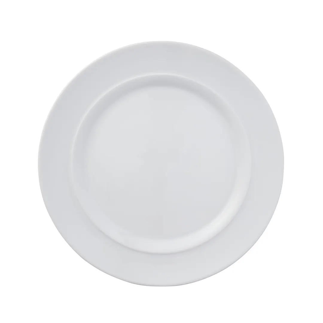 Reserve By Libbey 113610 - 11" Round Porcelain Dinner Plate, White, 0.9" Height, 12/Case
