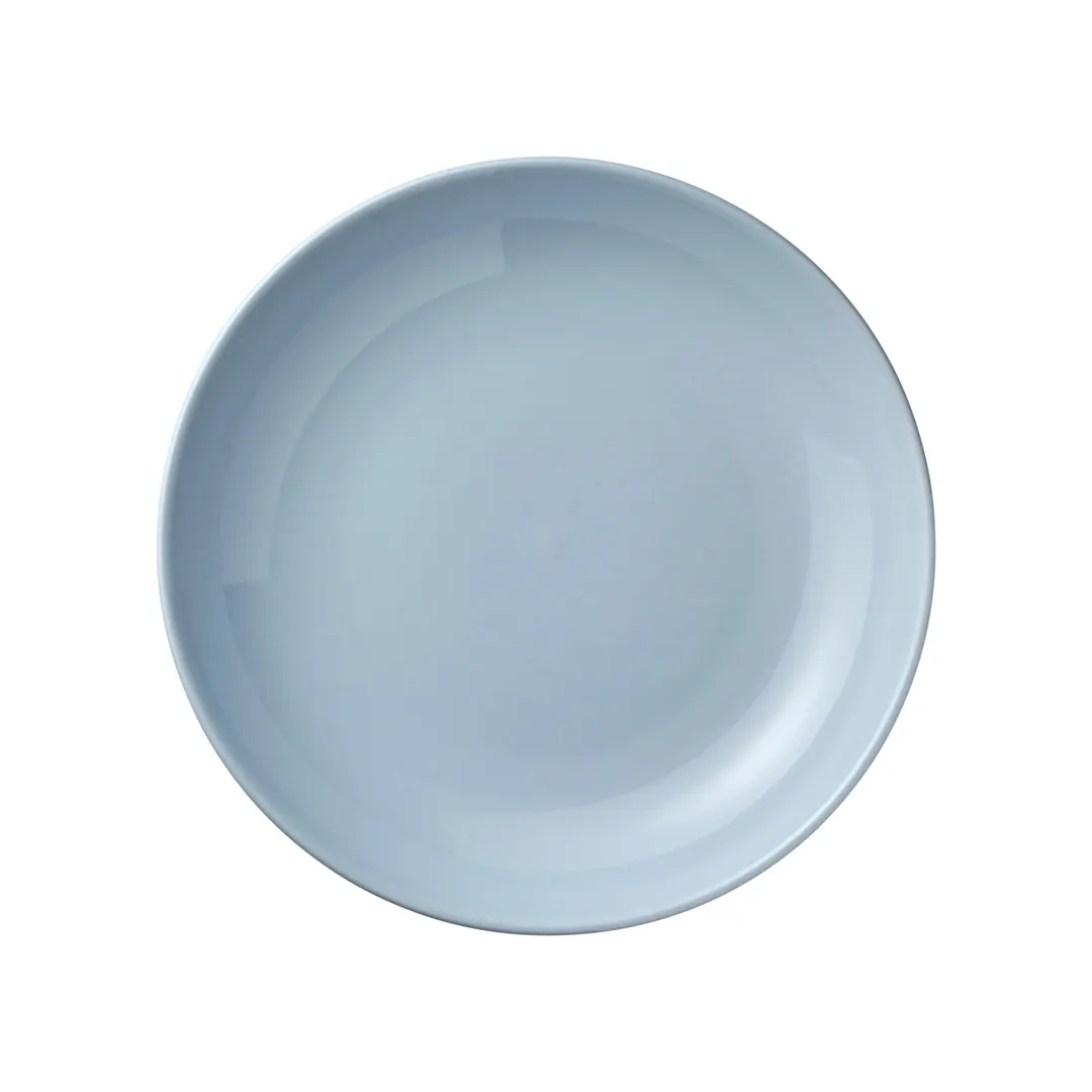 Libbey 113646 - 9" Low Round Porcelain Bowl, 30 oz Capacity, General Use, Mist Finish - 24/Case