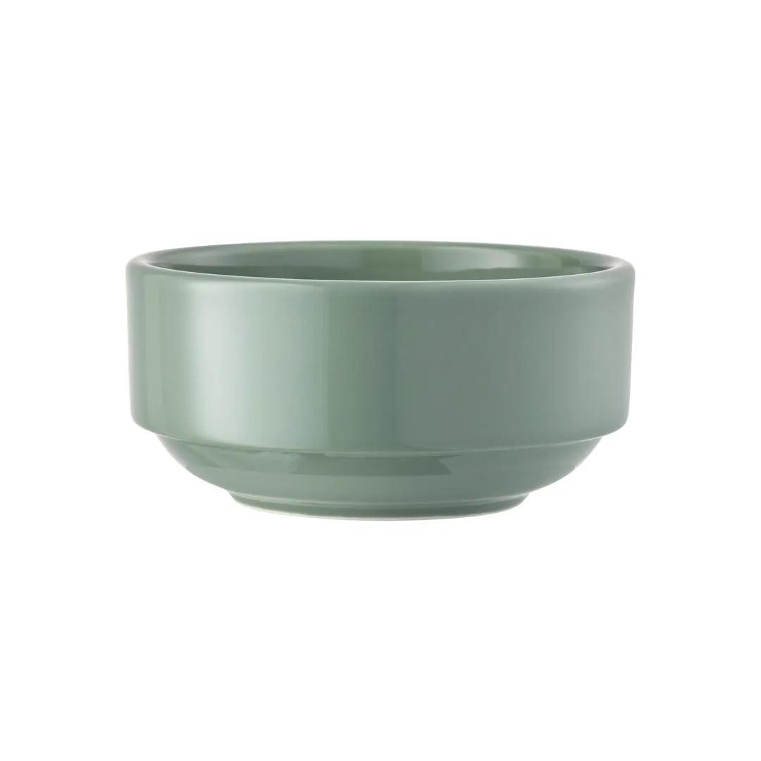 Libbey 113675 Nestabowl - 6 oz Round Porcelain Moss China Bowl, General Use, 6" Diameter - 36/Case