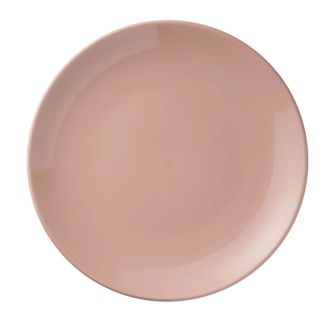 Libbey 113691 - 8.25" Round Coupe Porcelain Plate, Coral Finish, 8.25" Diameter - 24/Case