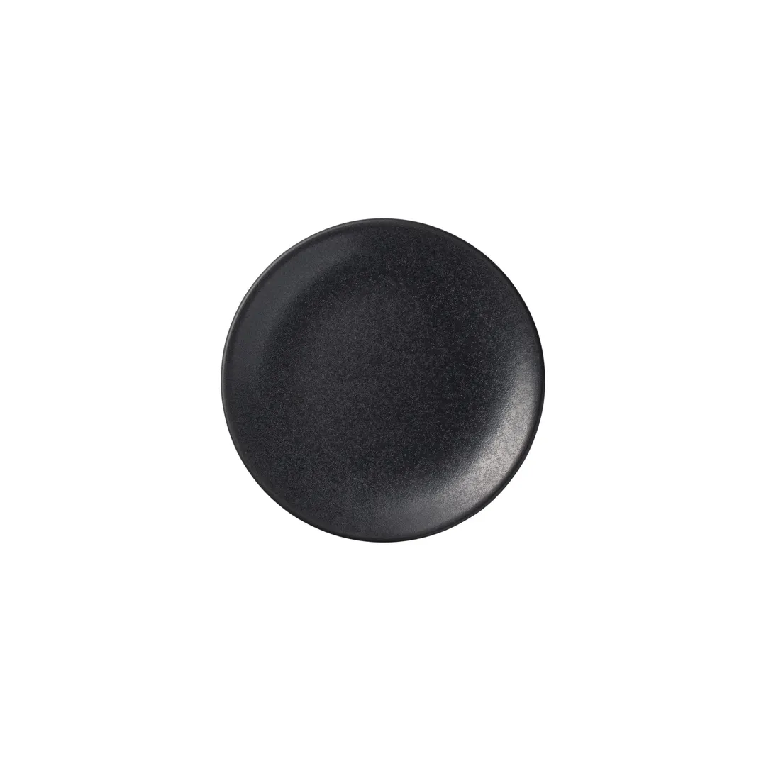 Reserve by Libbey 114023 - Coupe Round Plate, 5.875" Dia x 1" H, Porcelain Dark Glaze, 36/Case