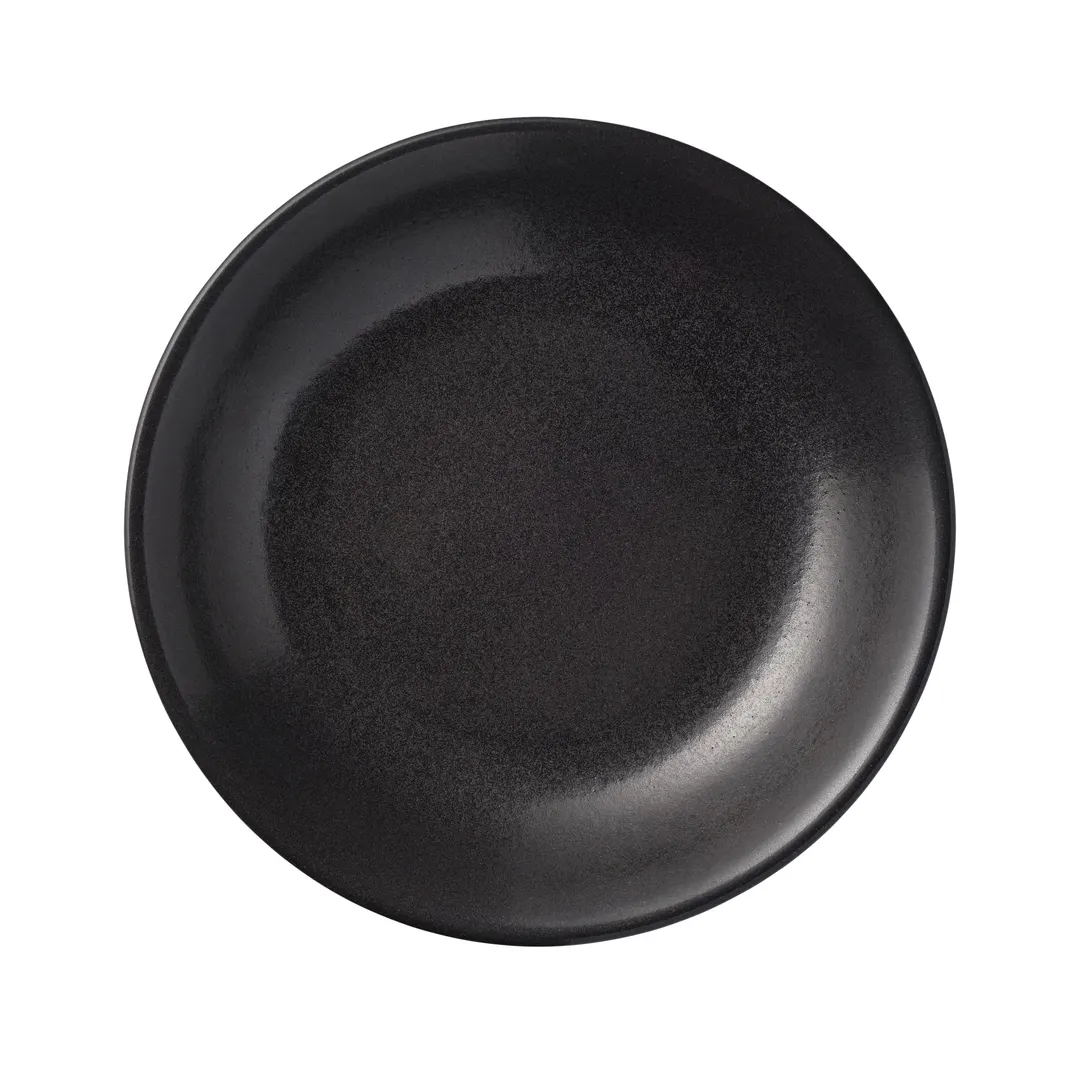 Reserve by Libbey 114028 Deep Coupe Plate, 10-3/8" Dia x 1-5/8" H, Porcelain Dark Glaze - 36/Case
