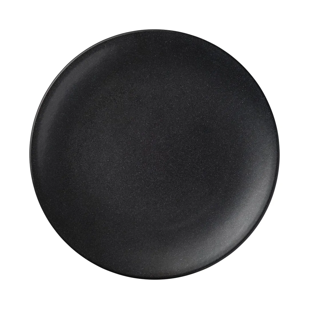 Reserve by Libbey 114031 Coupe Plate - 11-1/4" x 1" Round Porcelain Dark Glaze - 12/Case