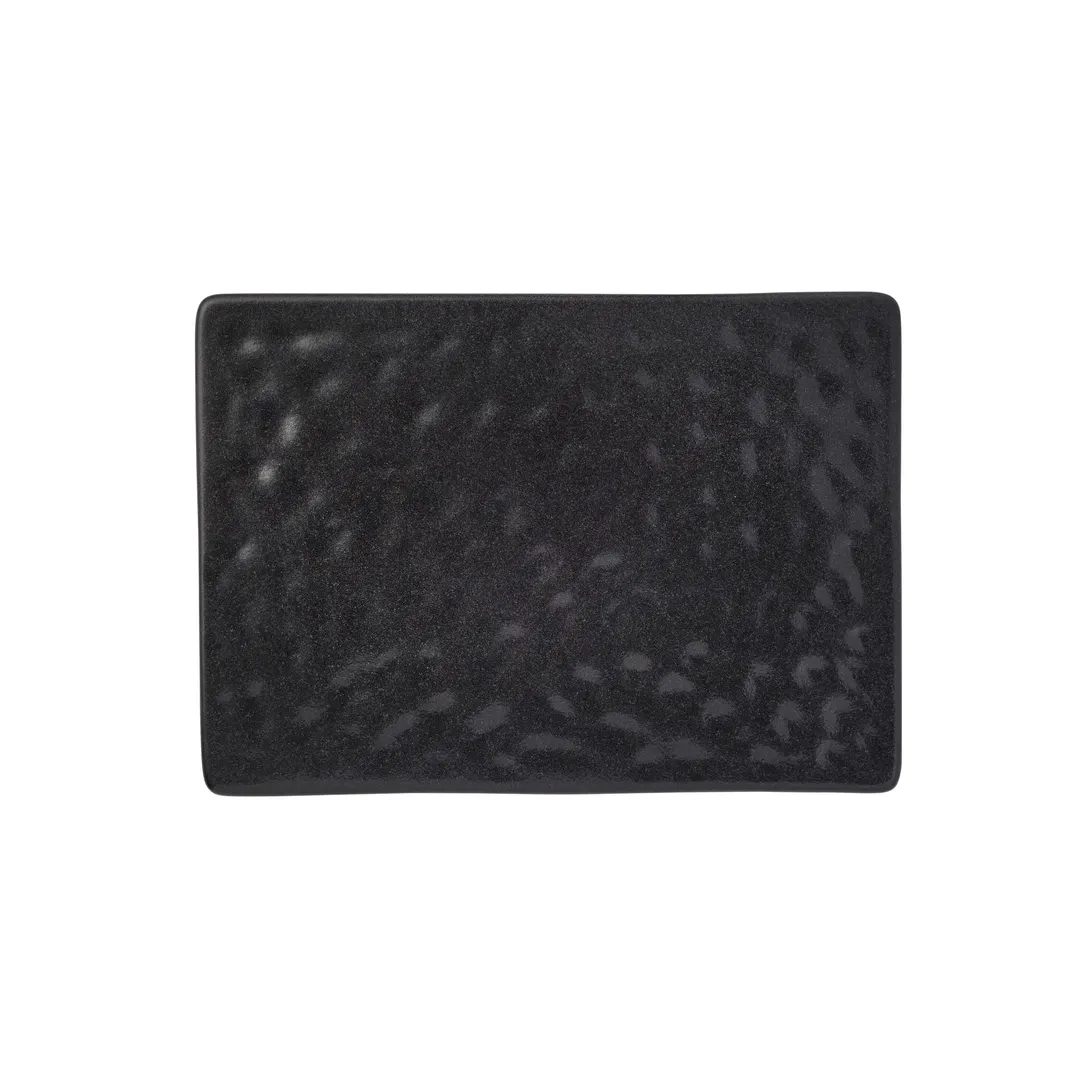 Reserve by Libbey 114032 Rectangular Porcelain Platter, 9"¼ x 6⅜" x ¾" Dark Glaze, 12/Case