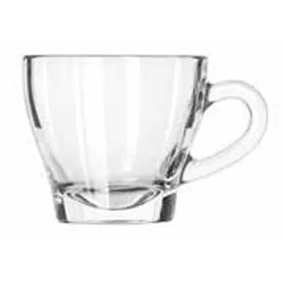 Libbey 13220319 Cappuccino Cup – 6 oz Ischia Glass, Height 3" Top 3¼" Base 2" Diameter 4¼" - 12/Case