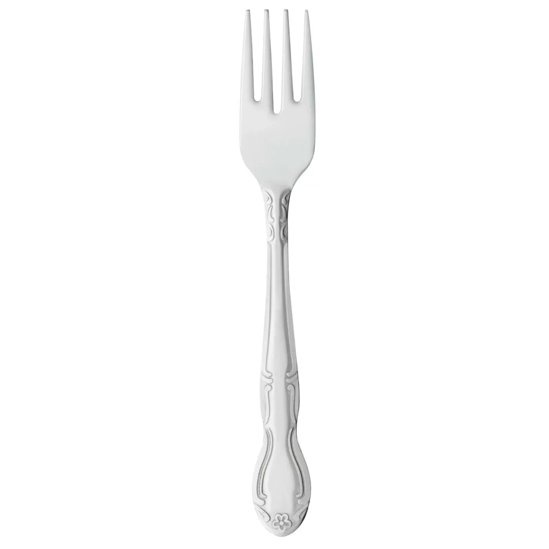 Libbey 134-038 Salad Fork, 6" Length, 18/0 Stainless Steel, Medium Weight, Linda Style - 36/Case