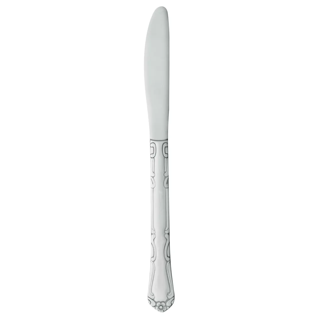 Libbey 134 5262 Dinner Knife, 8‑5/8" Fluted Blade, Solid Handle, 18/0 Stainless Steel - 12/Case