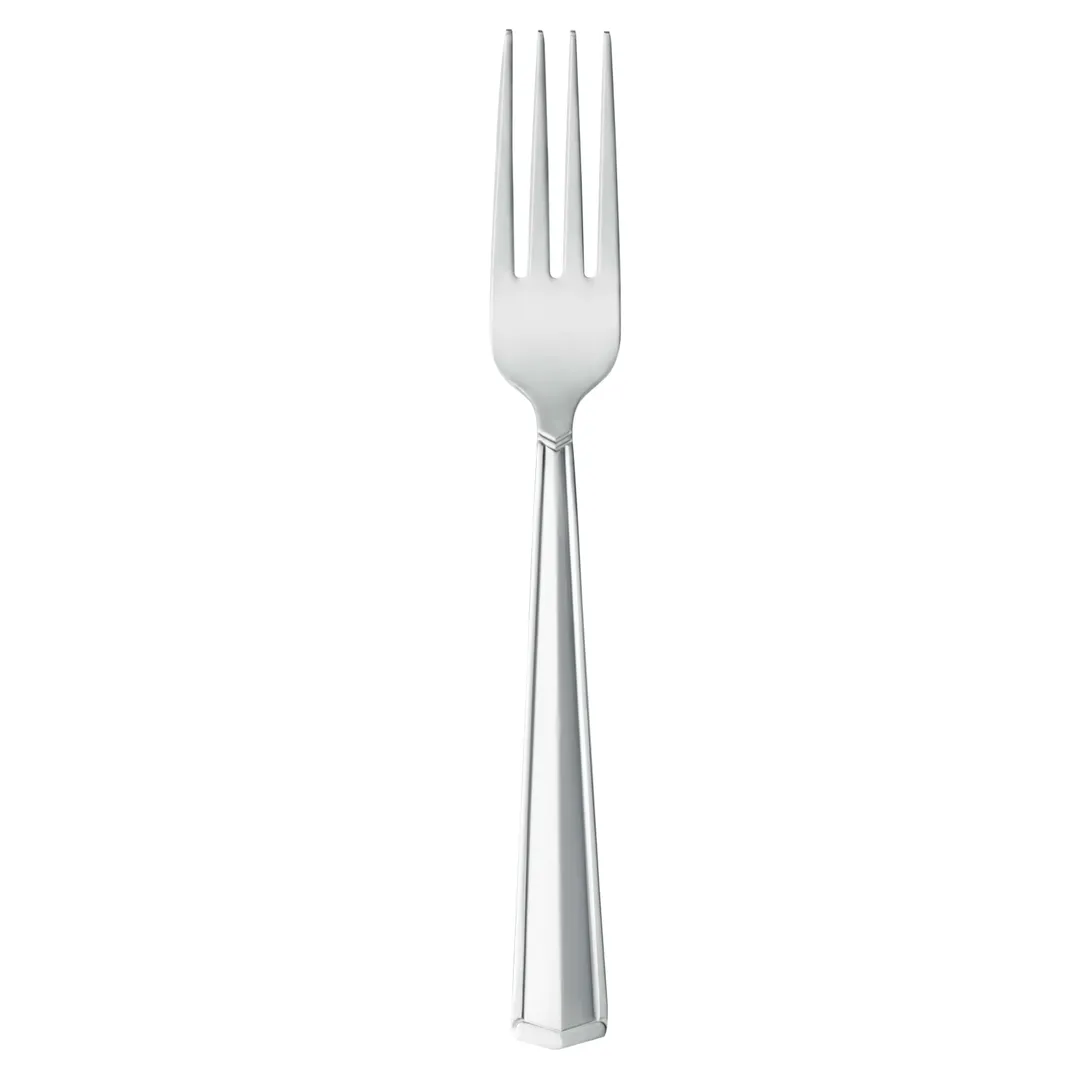 Libbey 146-030 Dessert Fork – 7.875" Extra Heavy 18/0 Stainless Steel Vermont Finish - 36/Case