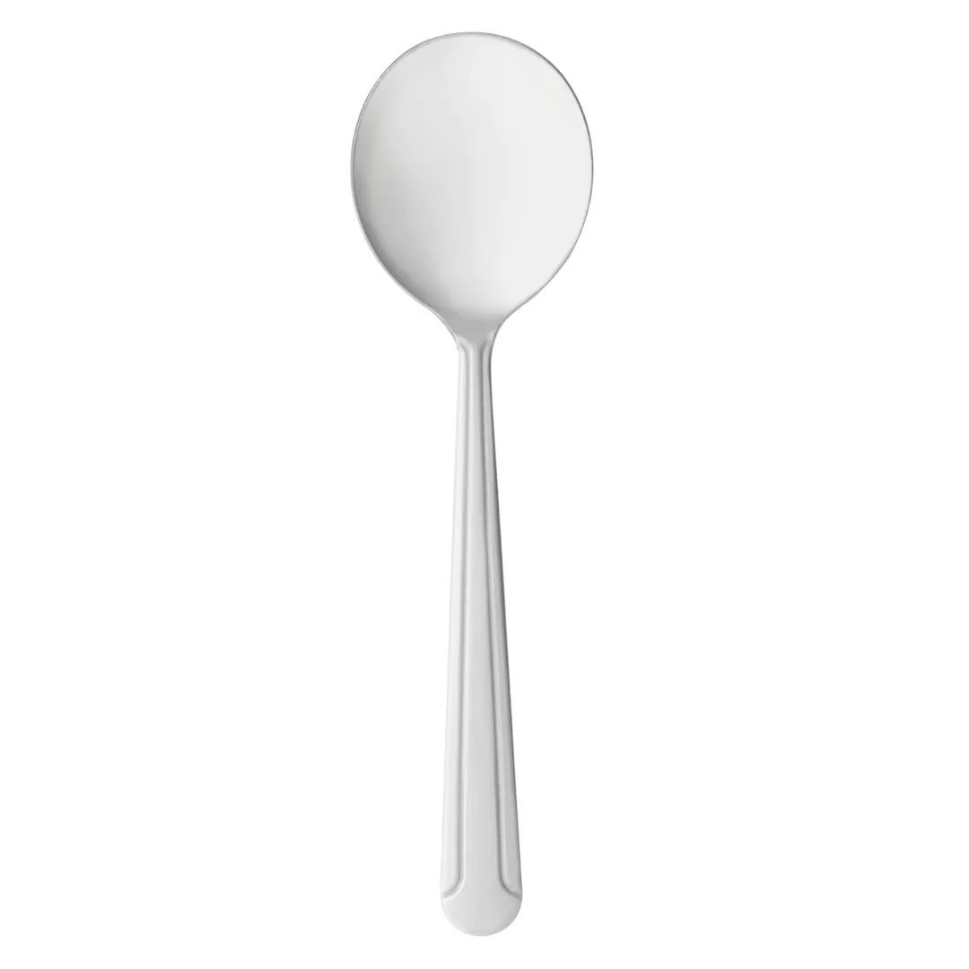 Libbey 147-016 Bouillon Spoon, 5-7/8" Length, 18/0 Stainless Steel, Dominion Finish - 36/Case