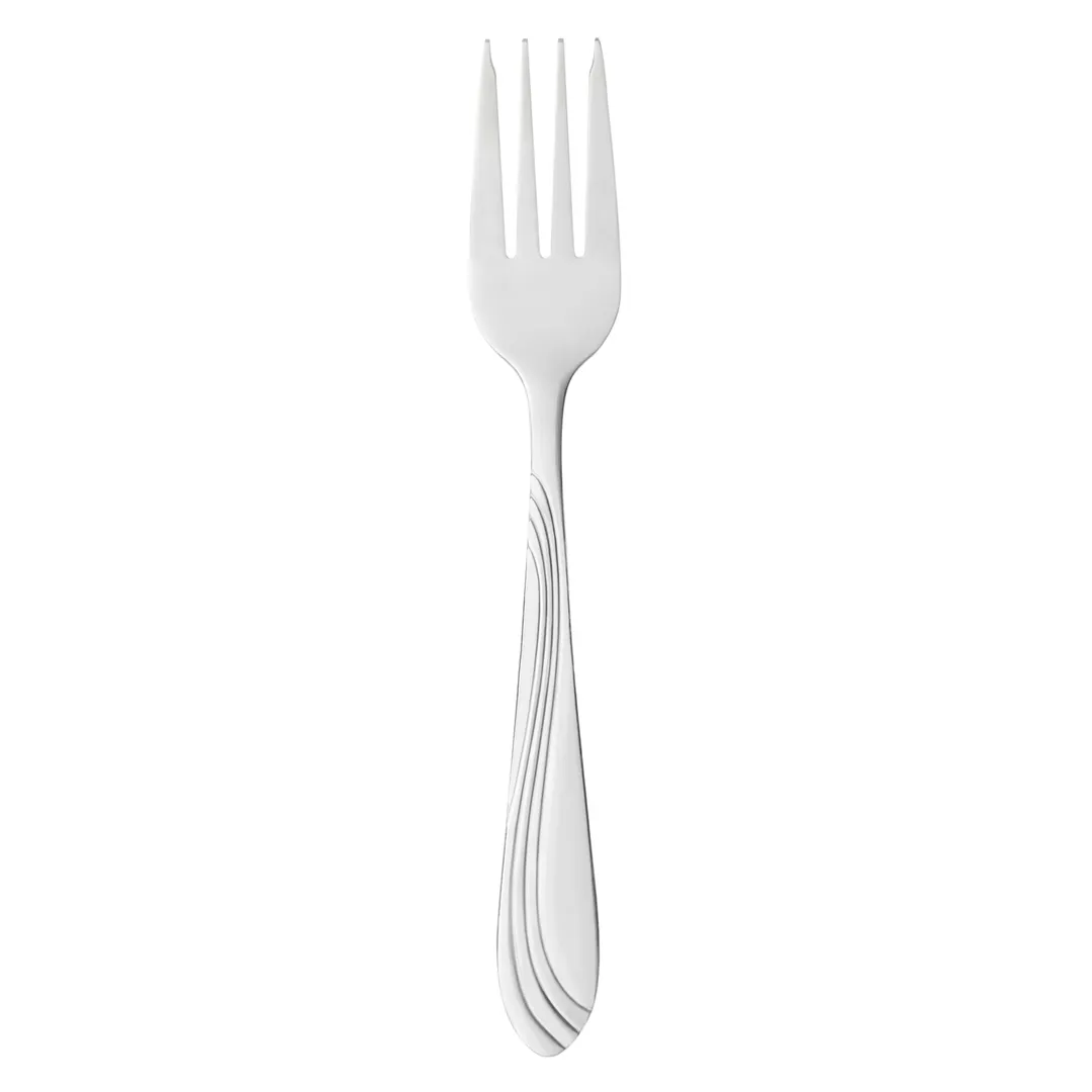 Libbey 148-038 Salad Fork – 6" Length, 18/0 Stainless Steel, Medium Weight Riva Finish - 36/Case