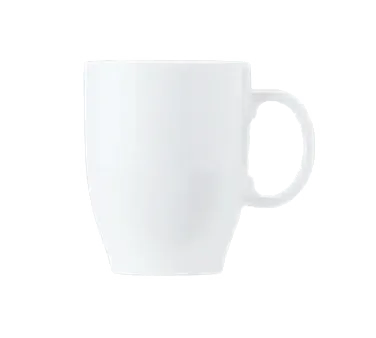 Libbey 1502-30380 China Mug, 13.25 oz White Porcelain, Height 4"3/8, Diameter 5"3/8 - 36/Case