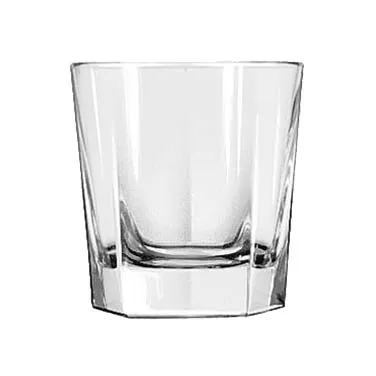 Libbey 15481 Inverness Rocks Glass, 9 oz, Tempered Glass, 3½" H x 3⅜" T, DuraTuff®, 36/Case