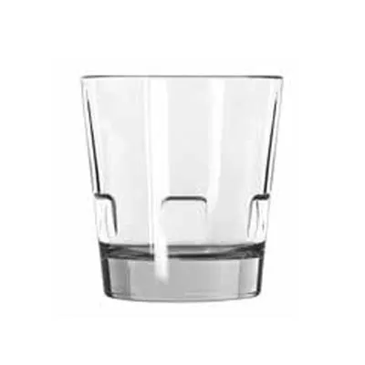 Libbey 15963 Old Fashioned Glass, 12 oz, 4" H x 3‑5/8" T, Tempered with DuraTuff® Sham - 12/Case