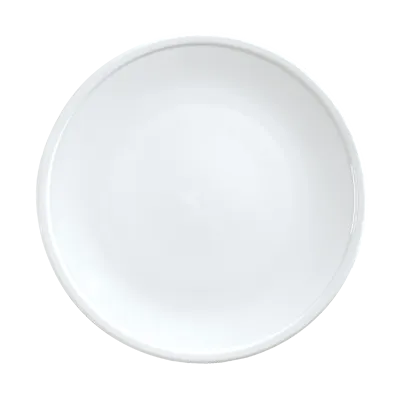 Libbey 1702-10300 - 6½" Round Coupe Rim Porcelain Plate, Bright White, Empire™ Collection - 36/Case