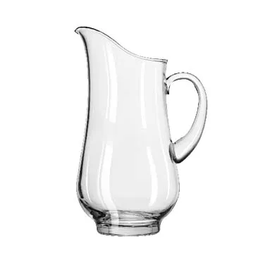 Libbey 1787724 Atlantis Glass Pitcher, 73 oz (5.7 qt), Footed Hand‑Blown, Height 11‑1/8" - 6/Case