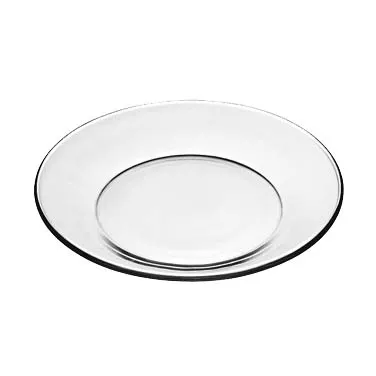 Libbey 1788491 Glass Dinner Plate – 7½" Round Tempered Glass, Moderno, 7‑1/2" Diameter – 12/Case