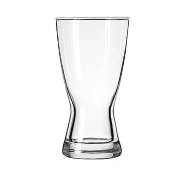Libbey 181 Pilsner Glass – 12 oz Clear Stemless Hourglass, Partially Tempered, Height 6", 24/Case