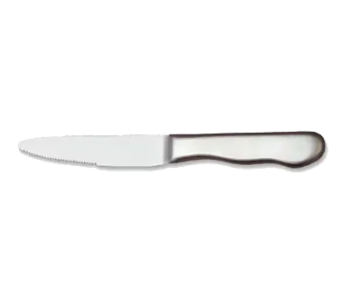 Libbey 195 2492 Steak Knife, 10" Round Tip, Stainless Steel Satin Finish, Hollow Handle - 12/Case