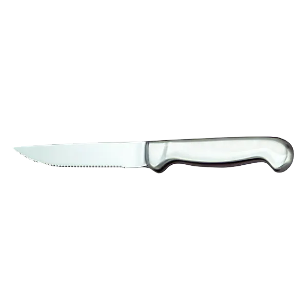 Libbey 195 2882 Steak Knife - 9" Tip, Hollow Stainless Steel Handle, Satin Finish, Blade - 12/Case