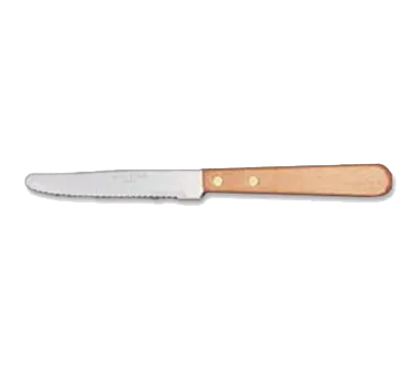 Libbey 200 1702 Steak Knife, 8½" Round Tip, Stamped Wood Handle, 8.5" Overall Length - 24/Case