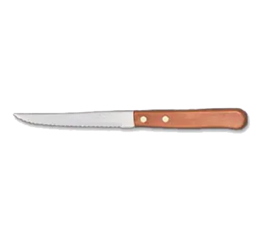 Libbey 200-1762 Steak Knife, 8½" Hollow Ground Blade, Stamped Wood Handle - 24/Case