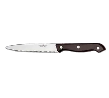 Libbey 2012632 Steak Knife, 9¼" Black Bakelite Handle, 18/0 Stainless Steel Blade - 12/Case