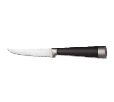 Libbey 201 2822 Steak Knife – 8-5/8" Stamped POM Handle, Black Stainless Steel Blade - 12/Case