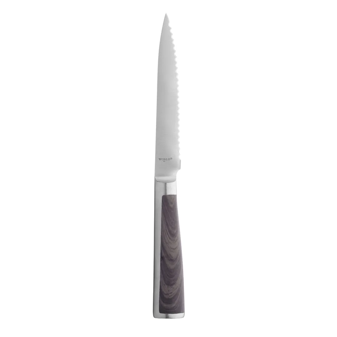 Libbey 201-2832 FrontierSteak Knife, 9.25" x 4.25" Serrated Blade, Stainless Steel - 12/Case