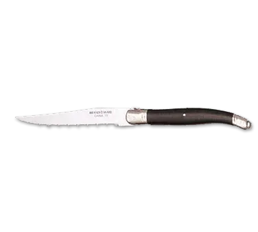Libbey 201-2882 Steak Knife, 9"1/8 Pointed Tip, Black ABS Handle, Stainless Blade - 12/Case