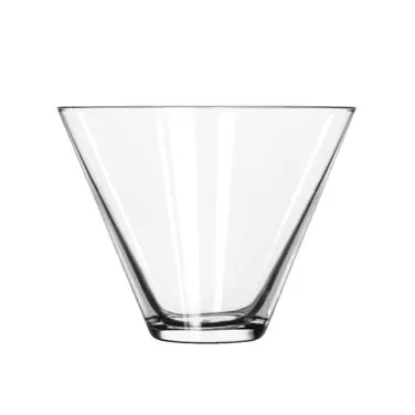 Libbey 224 Martini Glass – 13.5 Oz Stemless Cocktail Glass, Tempered, Height 3½" - 12/Case