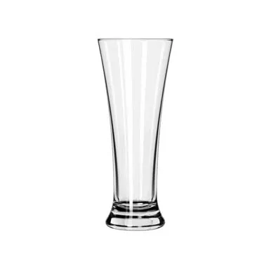 Libbey 247 - 16 oz Flared Pilsner Glass, Stemless, Clear, 8"3/8 H x 3"1/2 T, Safedge® Rim - 12/Case